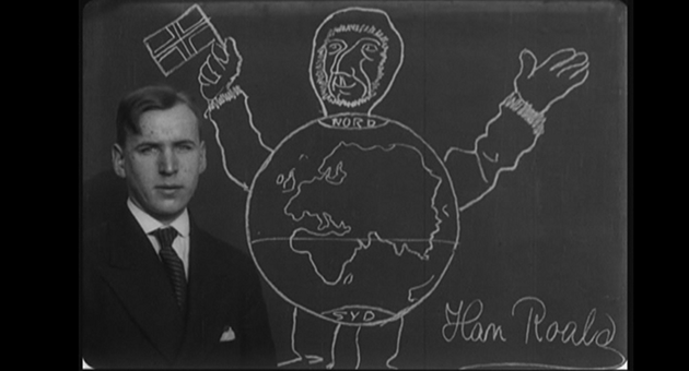 amundsen paa nordpolen