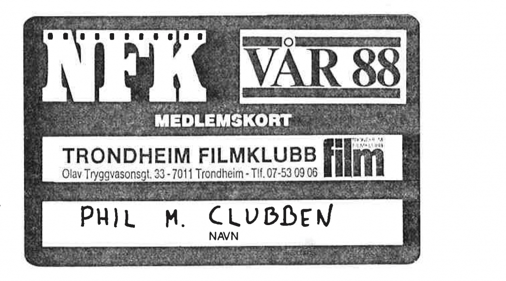 Trondheim filmklubb medlems